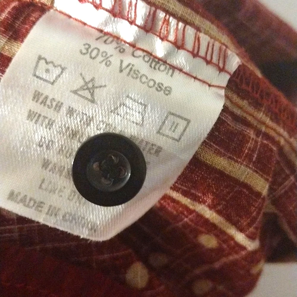 VAT PAVE MEN'S VINTAGE BUTTON DOWN SHIRT L - Picture 5 of 5